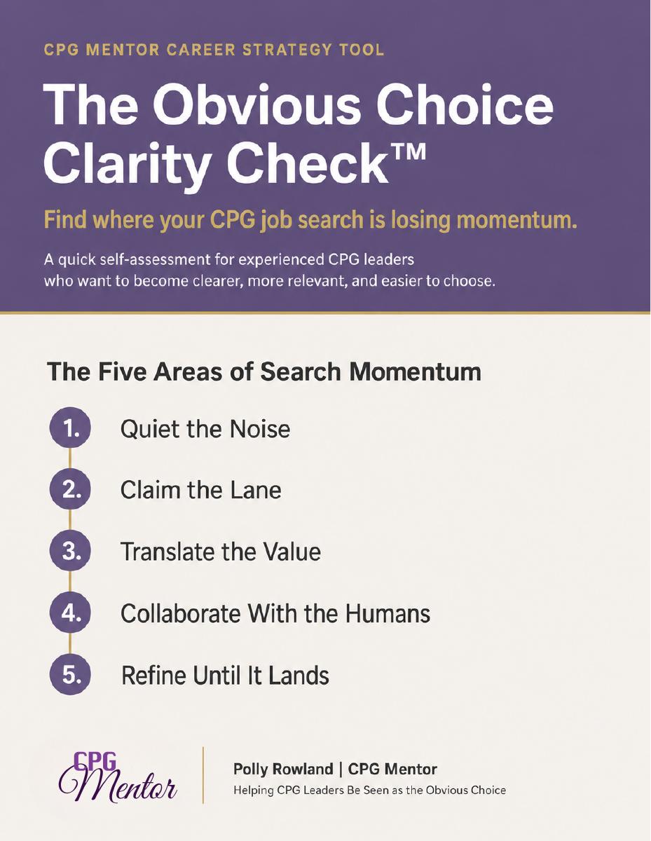 Cover of The Obvious Choice Clarity Check